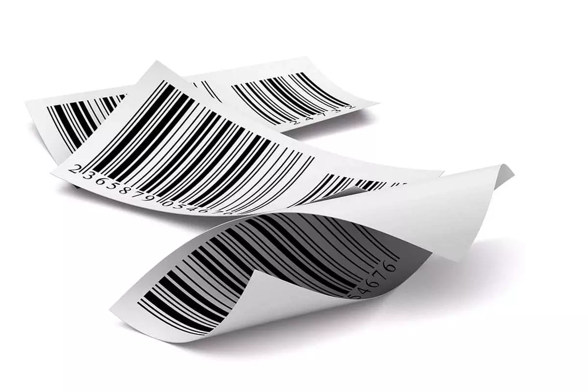 étiquette code barres en papier isolé sur fond blanc 47 Traceability1200 uai Grease Nipple Manufacturer